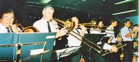 Coffs Swing Band 1988 (unofficial Coffs Band" BI Centenary") Bill Vitnel,  Laurience Gibson, Merv Allis, Grant Rigby,??