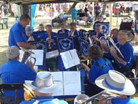 Coffs Regional Brass Band 150th celebrations market Foreshores 2011
