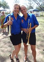 Amy and Natillie, celerbrating 2011, Foreshores